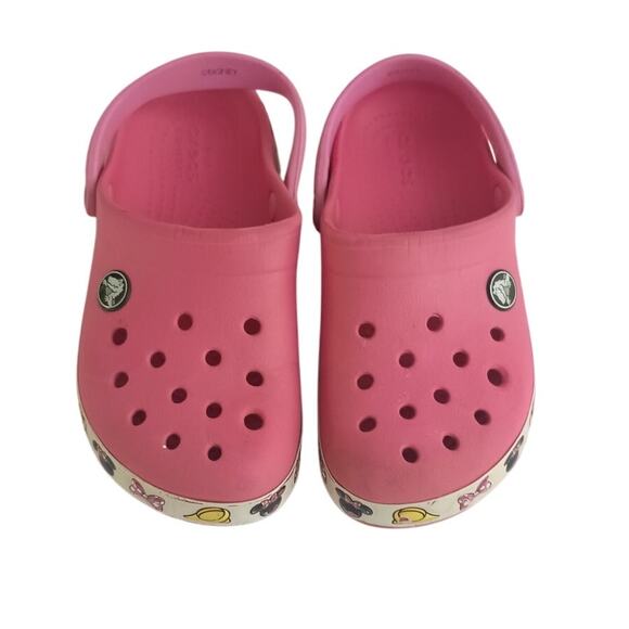 Minnie Mouse Disney Pink Crocs Clogs Size C12 - Picture 2 of 10